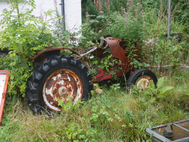 Tractor at Inverie, Knoydart